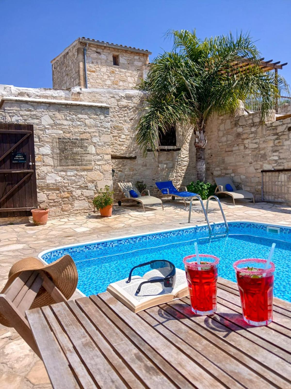 Apartamento Athena'S Pool Oasis Skarinou Exterior foto